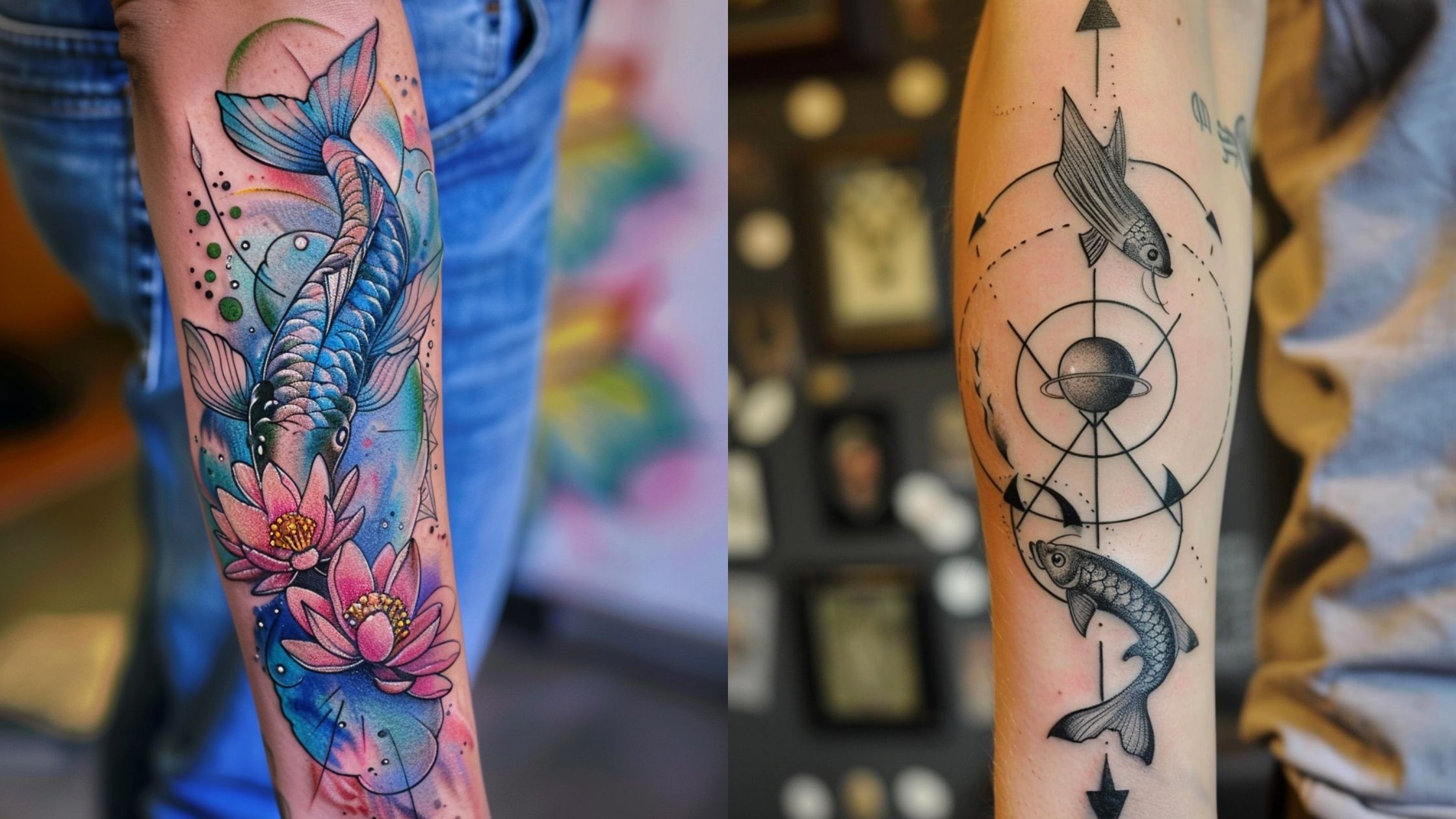 Explore Mystical Pisces Tattoos： Perfect Designs for Water Sign