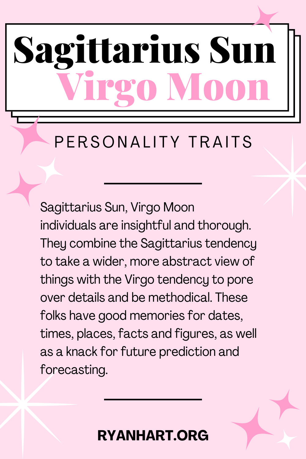 Sagittarius Sun Virgo Moon： Personality, Traits, and Compatibility