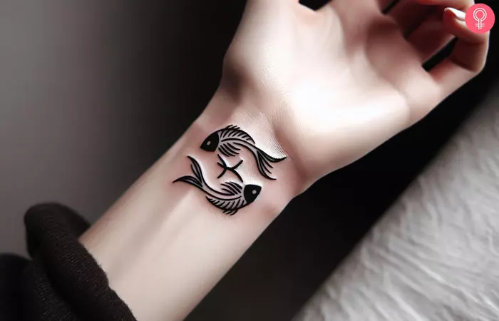 Elegant Wrist Pisces Tattoo Ideas： Embrace Astrology with Subtle Style