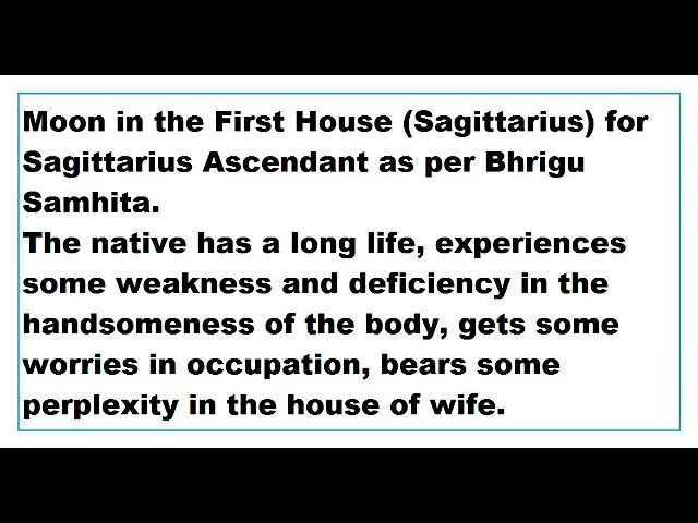 Moon in First House with Sagittarius Ascendant： Personality & Traits Revealed