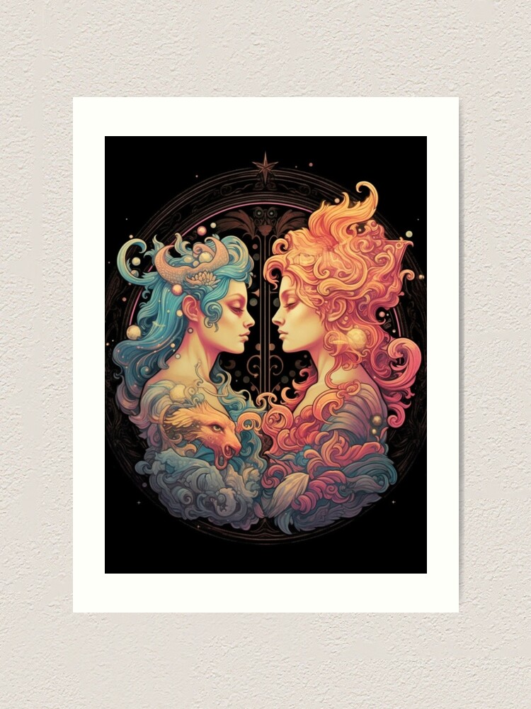 Shop Stunning Gemini Artwork: Custom Prints for Every Zodiac Enthusiast