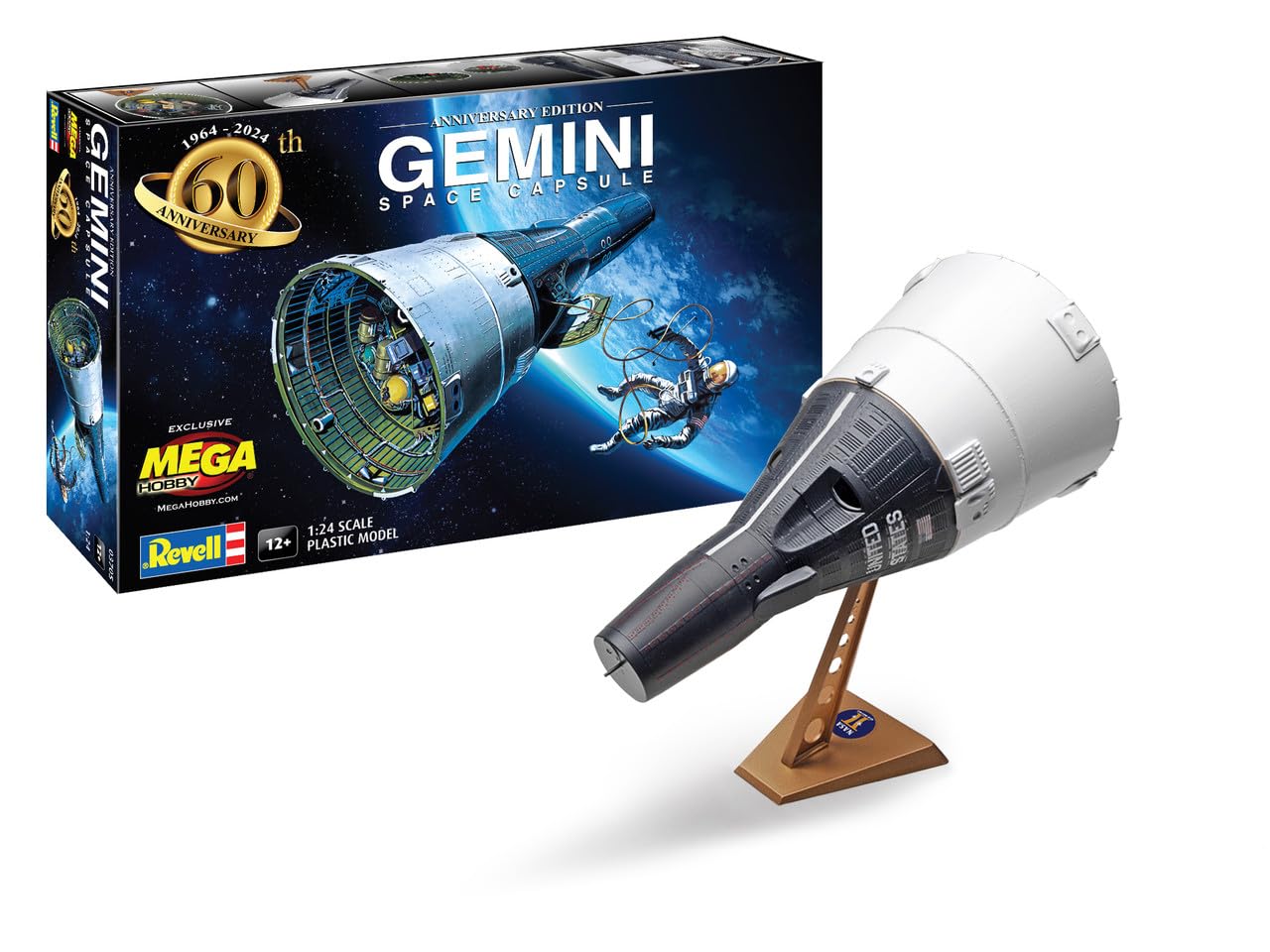 Gemini Capsule Model Kits – Revell 1:24 Scale Plastic Kit for Space Fans