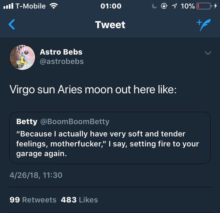 virgo sun aries moon