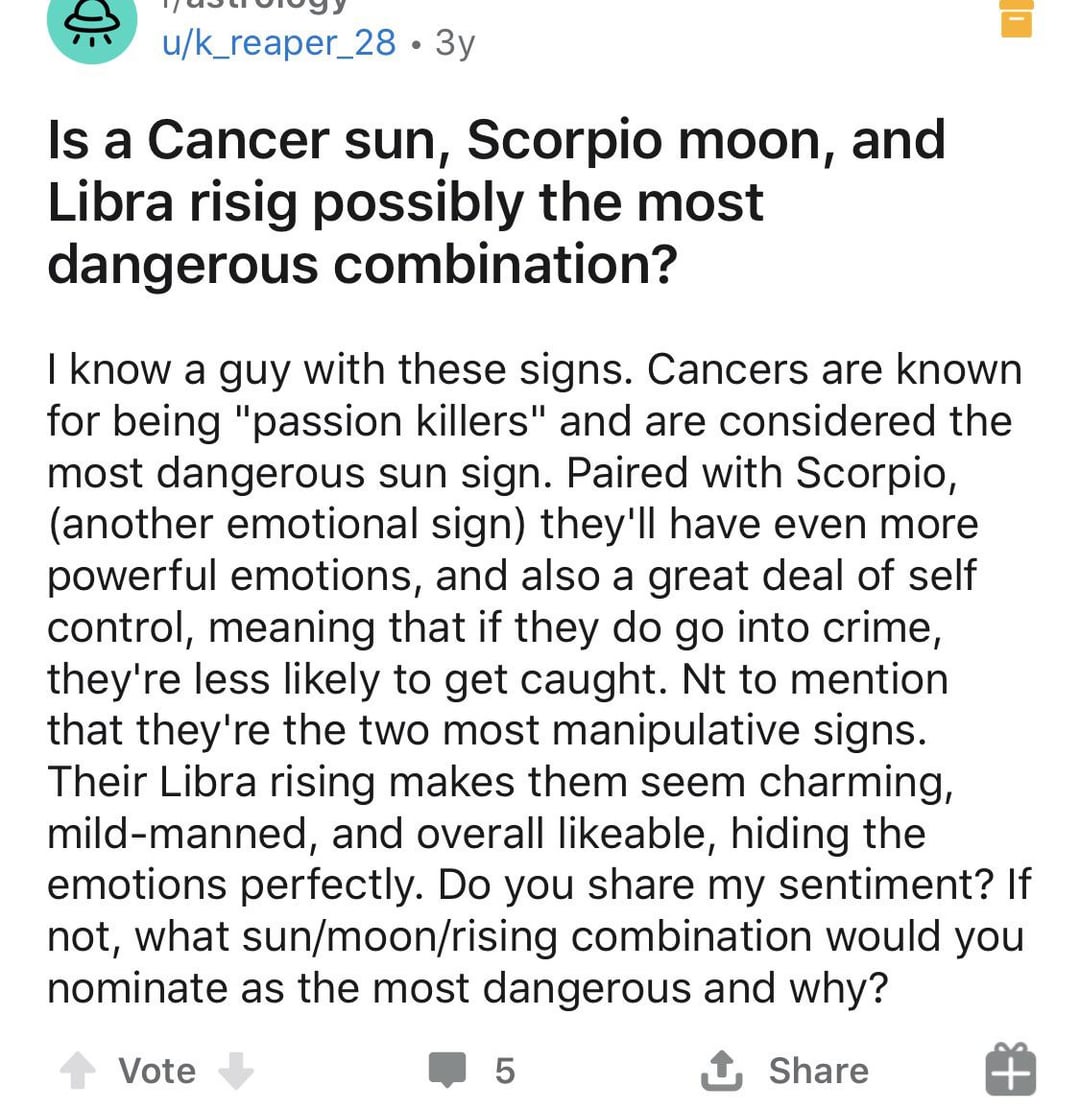 scorpio sun cancer rising