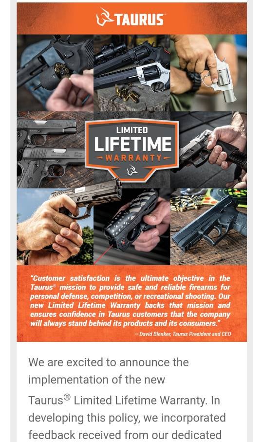 Taurus Warranty: Lifetime Coverage for Defects in Firearms