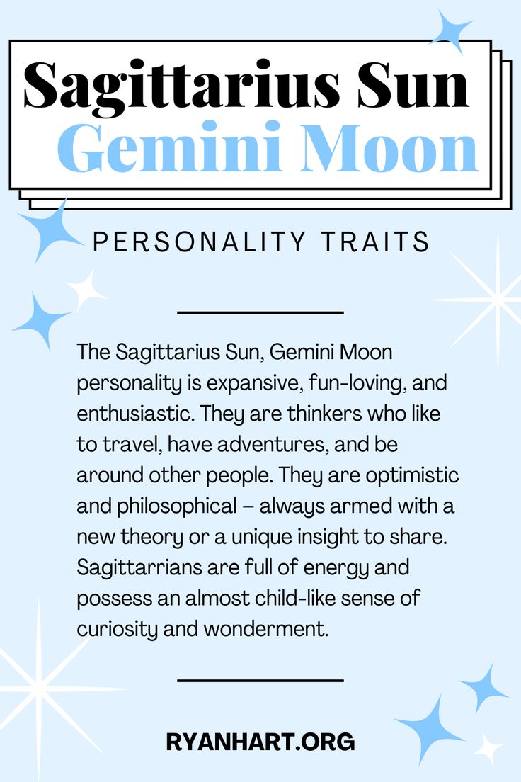 Exploring the Unique Traits of Sagittarius Sun Gemini Moon Individuals