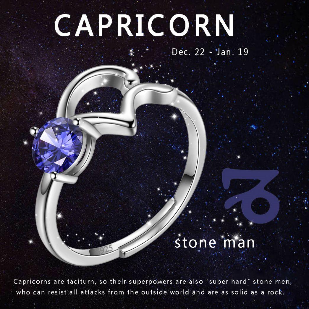 capricorn birthstone ring