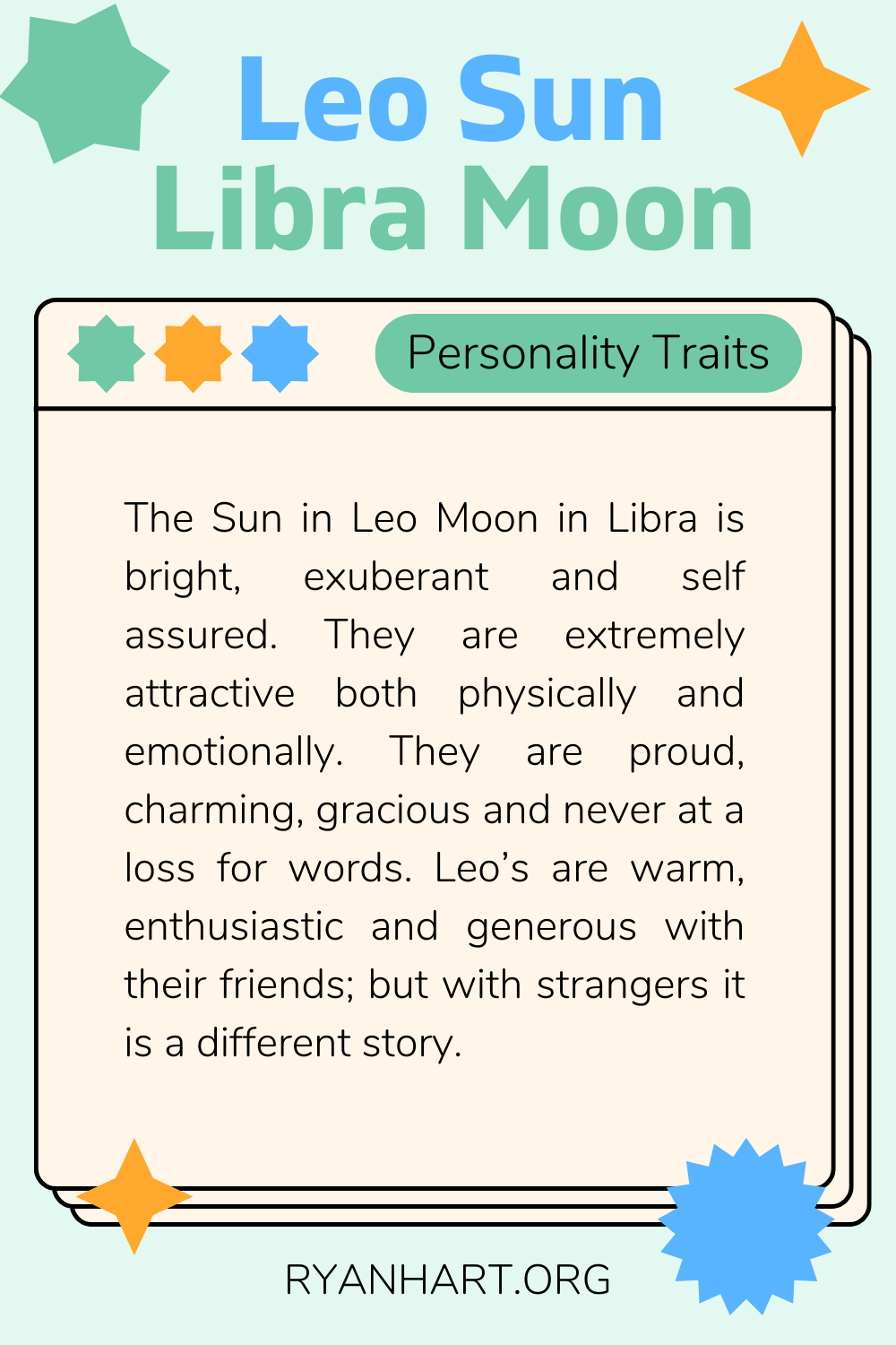 Libra Moon, Leo Sun: Balance, Charm, and Confidence