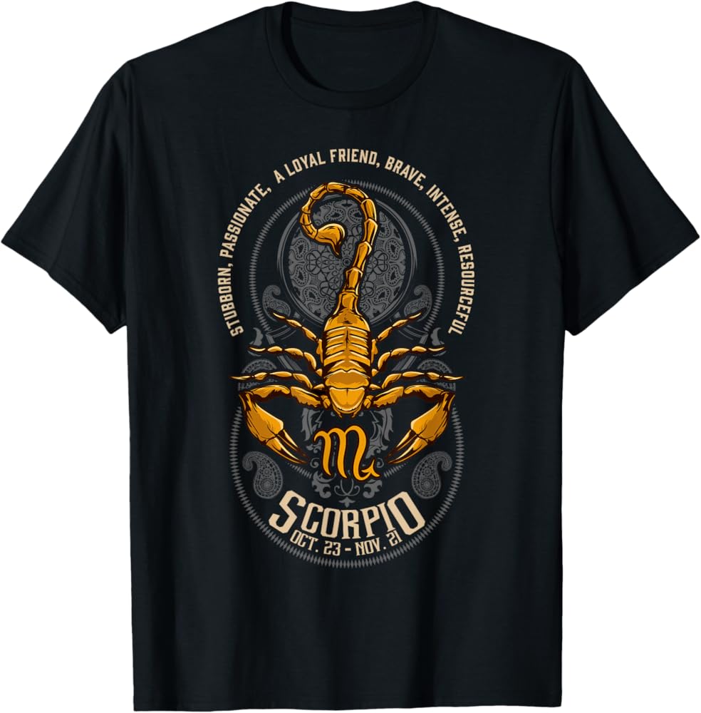 Scorpio Shirt - Unique Zodiac T-Shirts for Scorpio Lovers