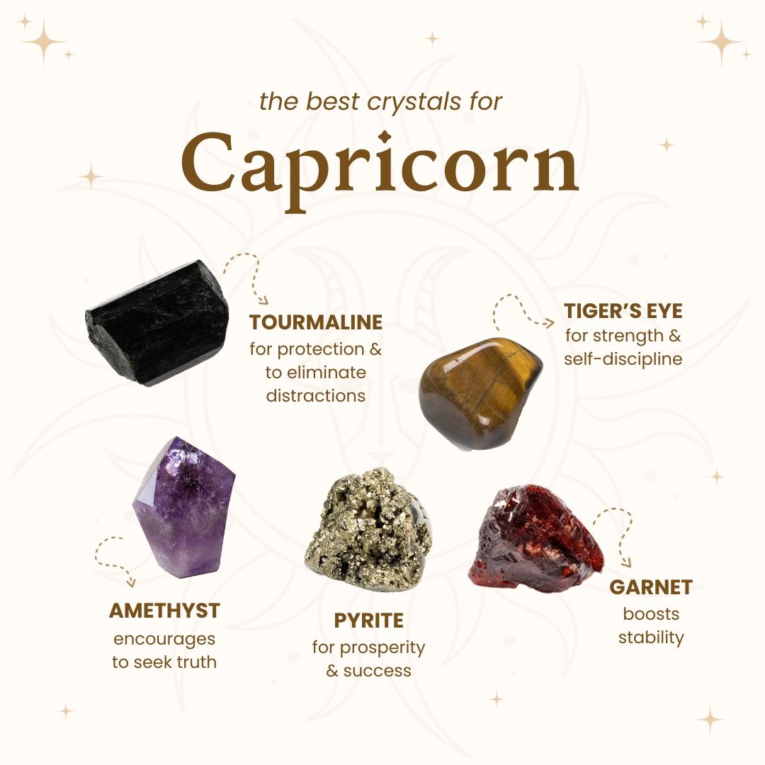 Best Crystals for Capricorn: Top Stones for Success and Grounding