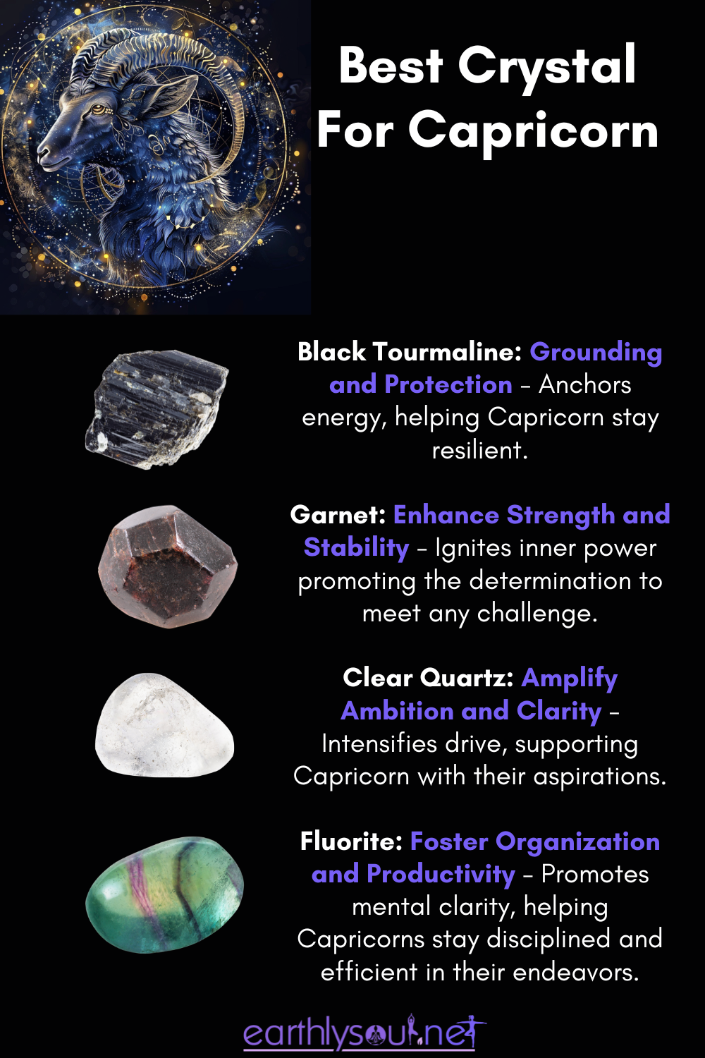 Explore Capricorn Birthstones: Crystals for Ambition, Clarity, and Strength