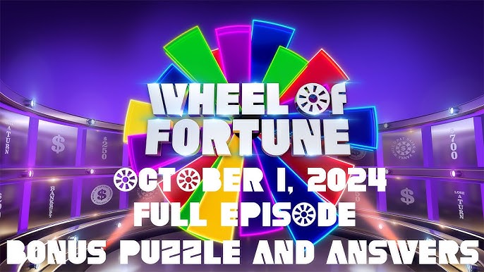 wheel of fortune bonus puzzle answers for this week