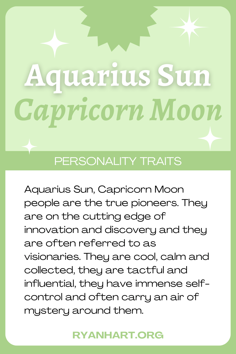 Sun Aquarius Moon Capricorn: A Unique Blend of Innovation and Tradition