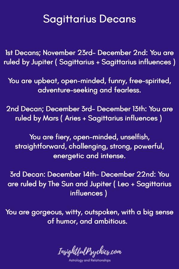 decans sagittarius