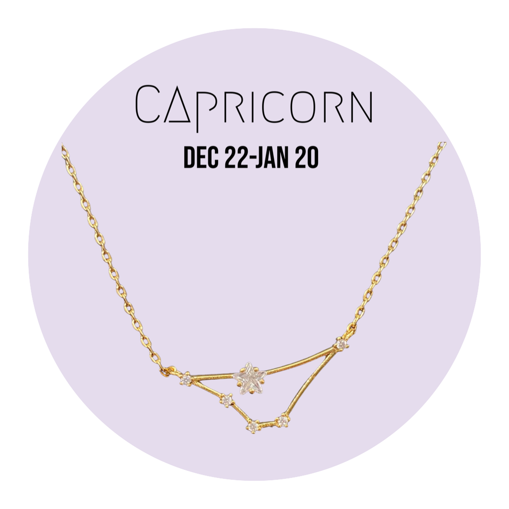 capricorn constellation necklace