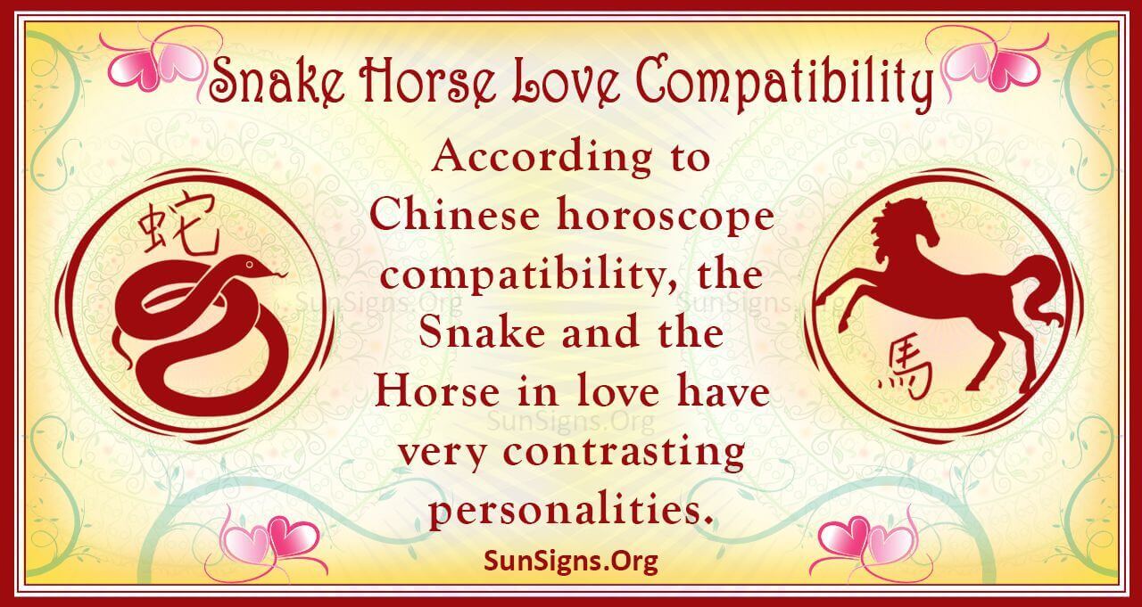 Snake Woman and Horse Man: Chinese Zodiac Compatibility Analysis