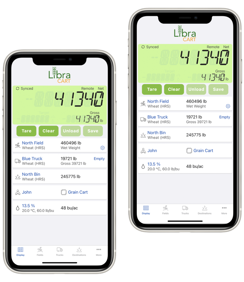 Download the Libra Cart App for Seamless Grain Cart Monitoring via Bluetooth