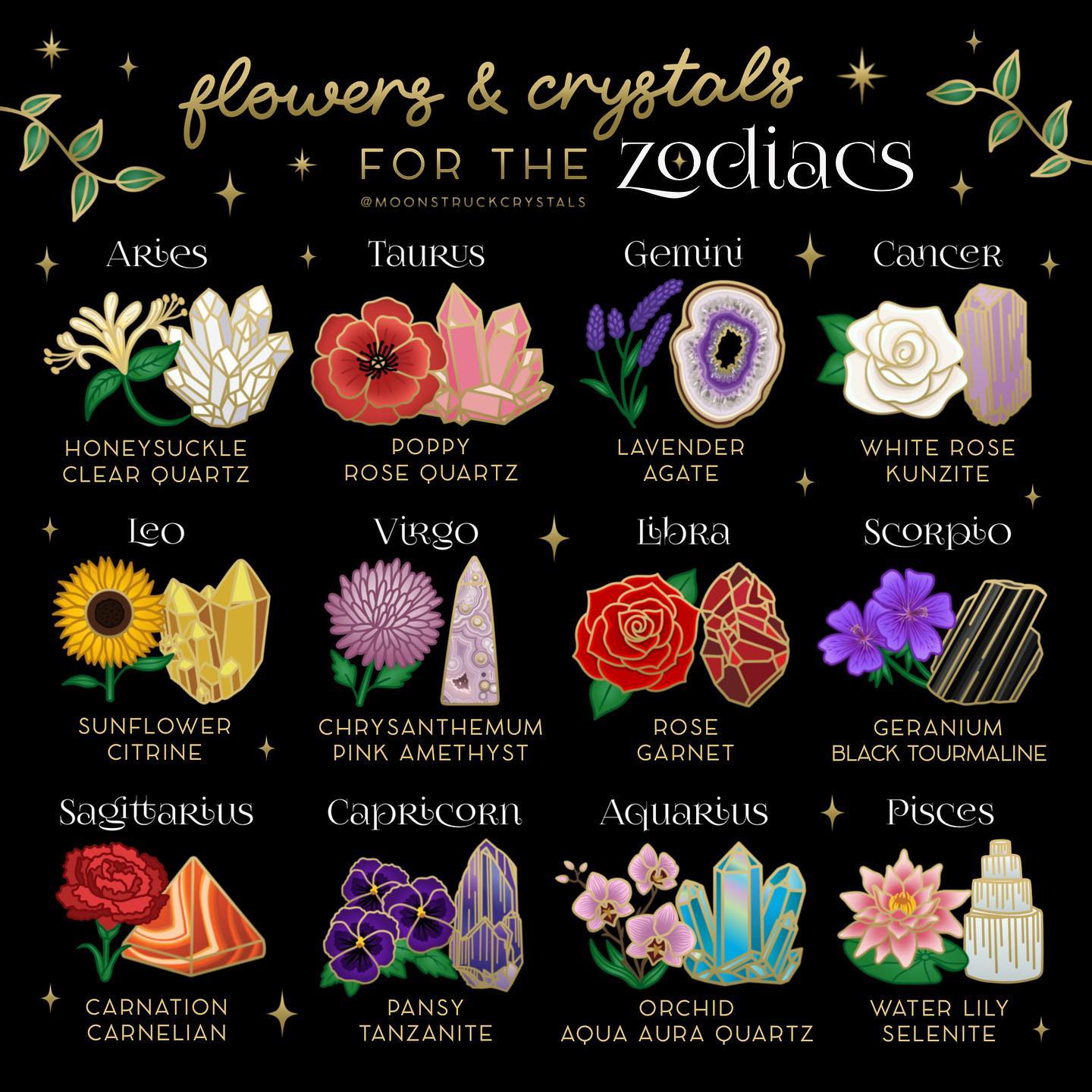 libra zodiac flower