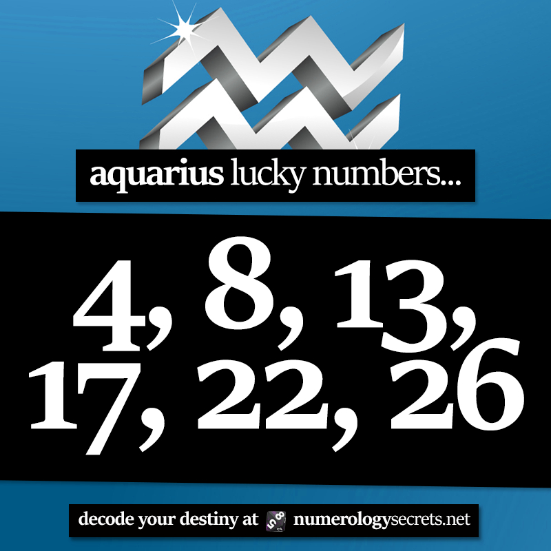 aquarius lucky number today