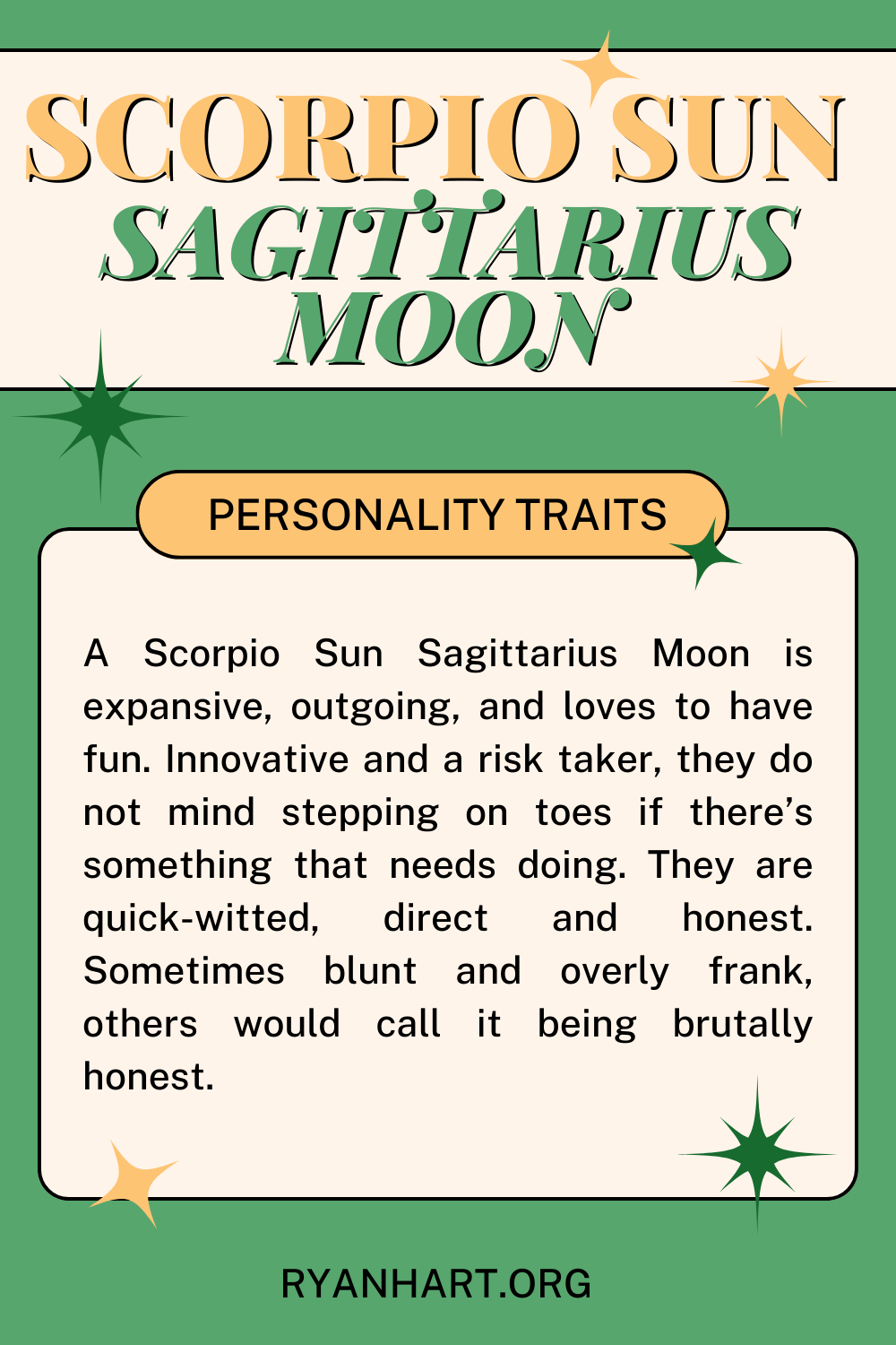 Scorpio Sun Sag Moon: Find Out Your Personality!