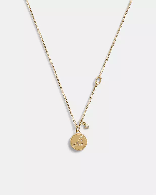 Coach Capricorn Coin Pendant Necklace: Show Your Star Sign in Style