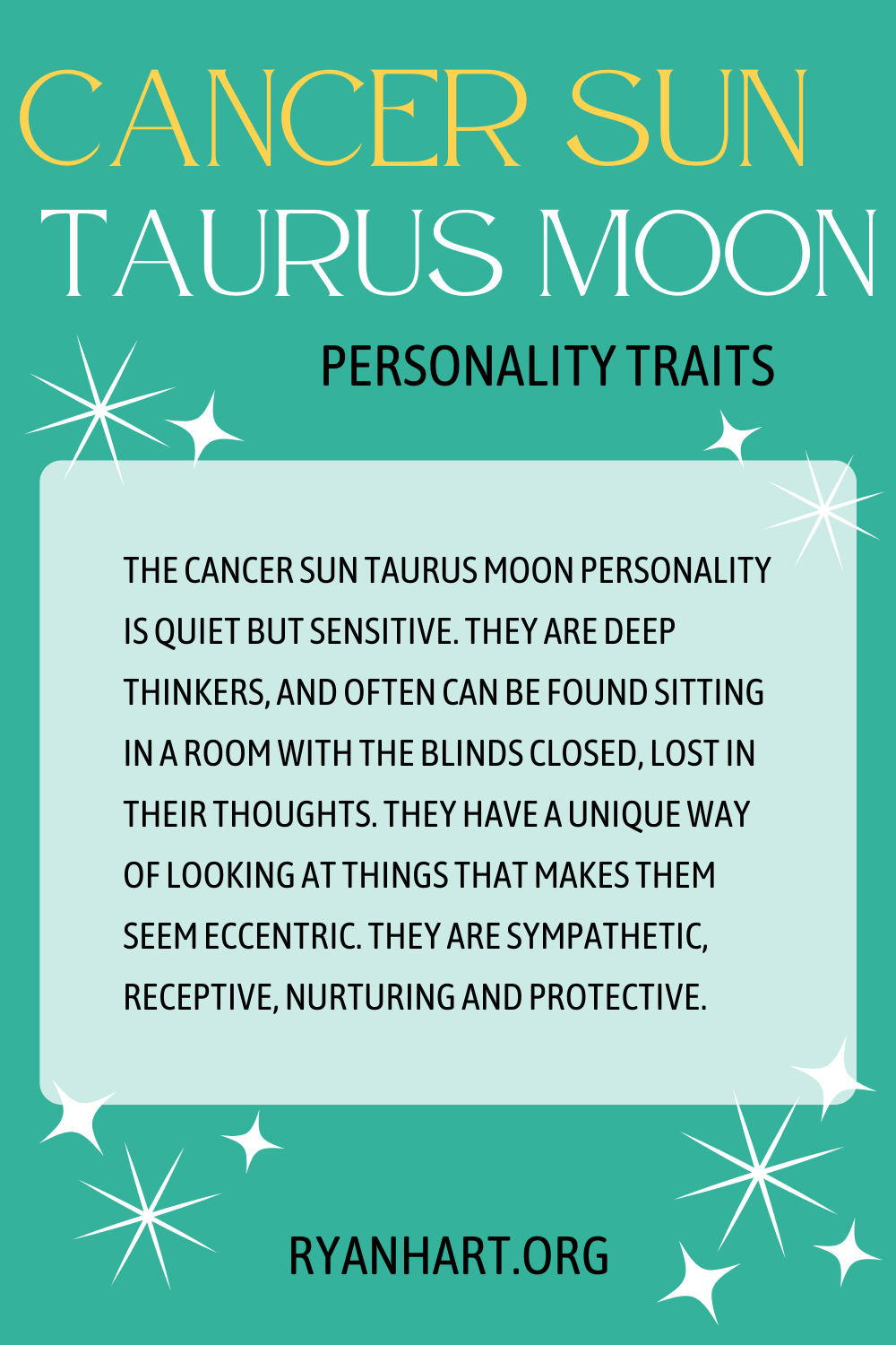 Sun in Cancer Moon in Taurus: A Detailed Personality Guide