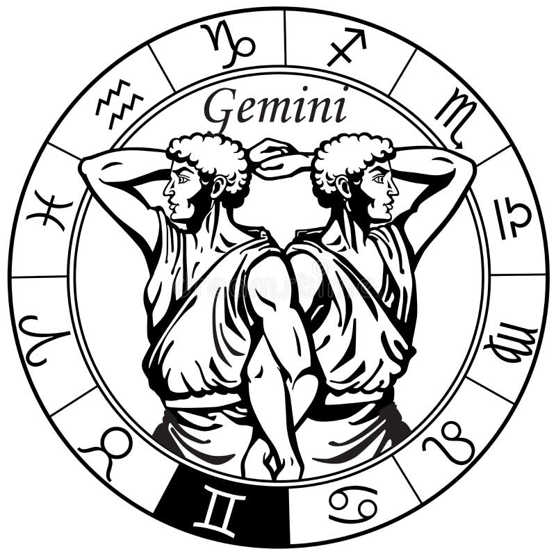 Free Gemini Black and White Art Illustrations: Where to Find and Download Them!