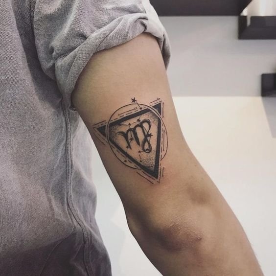 virgo tattoos for men where to get them (top spots on your body)