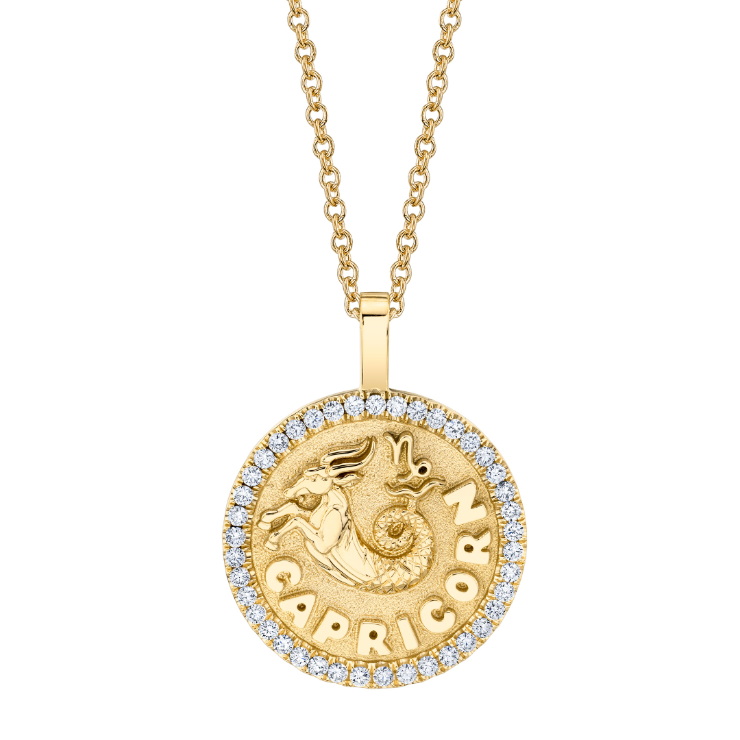 Coach Capricorn Coin Pendant Necklace: Show Your Star Sign in Style