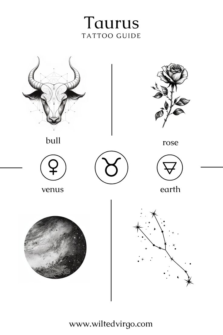 Constellation Taurus Tattoo Ideas (Simple Designs For Your Zodiac Sign)