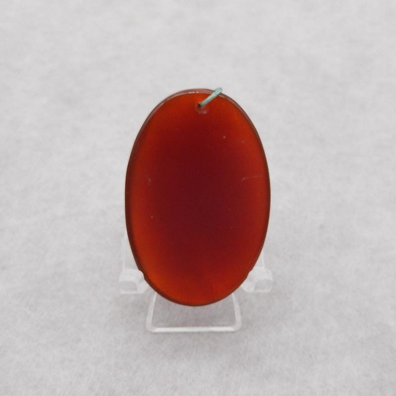 Natural Red Agate Oval Aries Pendant Bead: Find Your Perfect One