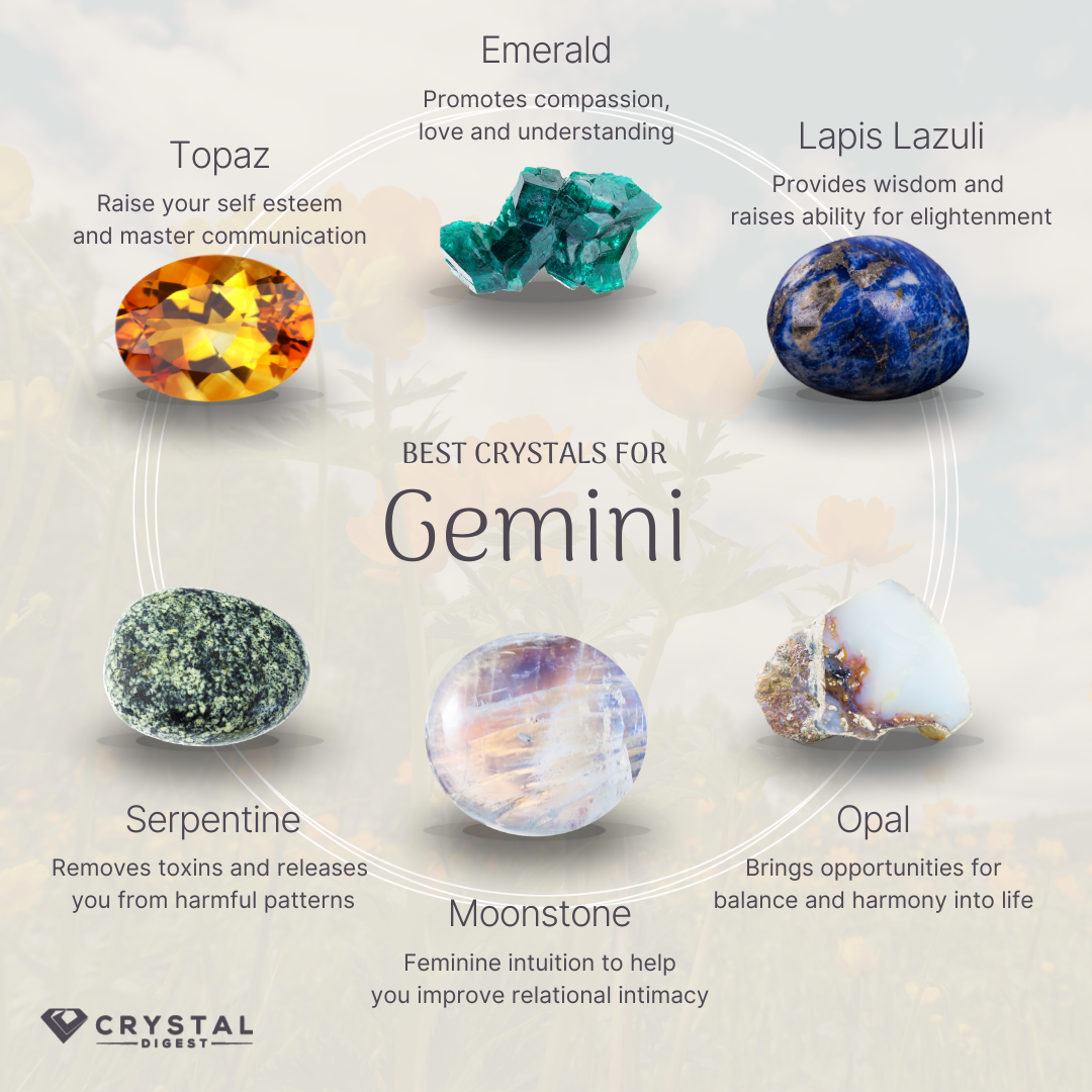 Gemini Crystals for You (Find Out Which Ones Work Best)