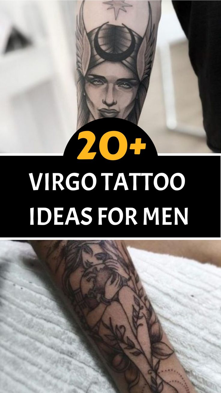 virgo tattoos for men where to get them (top spots on your body)