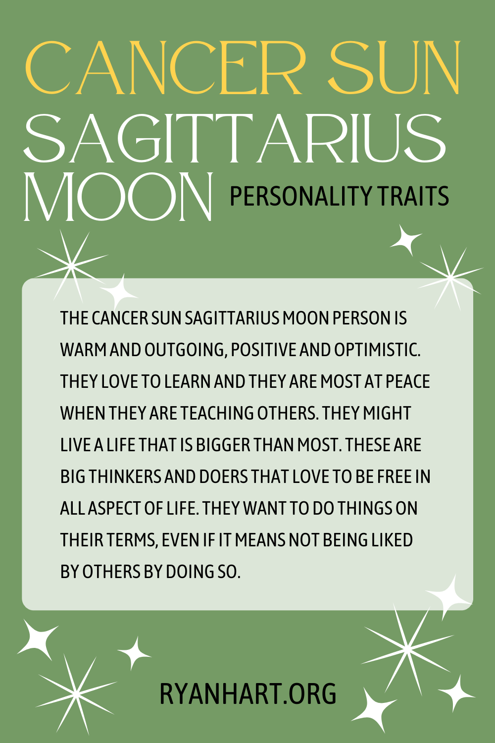 Decoding Cancer Sun Sagittarius Moon: Traits and Characteristics