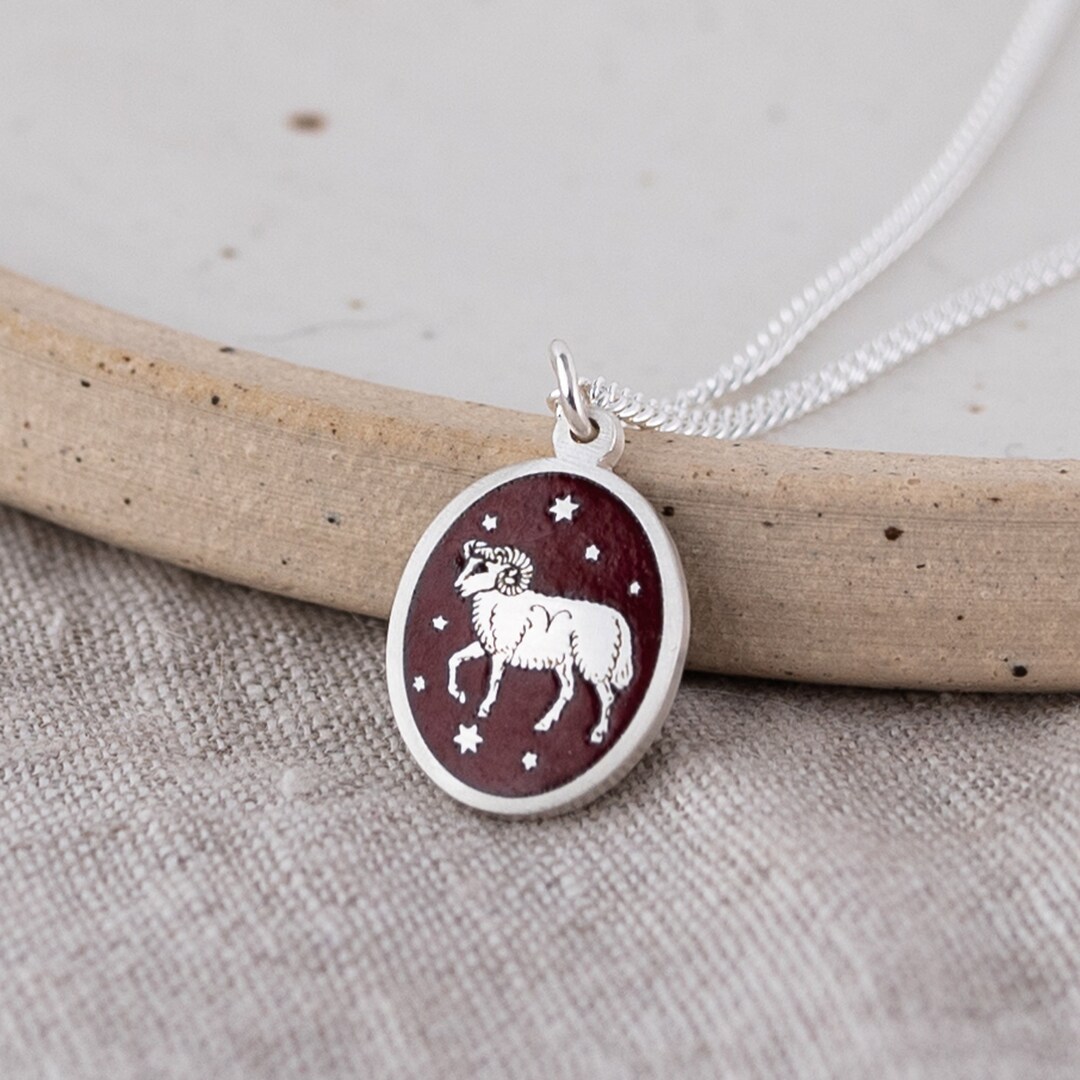 Aries Necklace With Coral Enamel: Find the Perfect One!