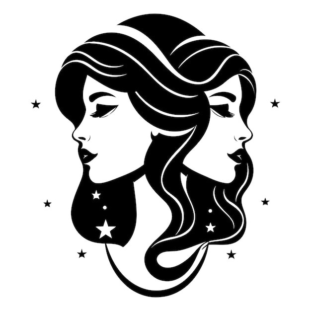 Free Gemini Black and White Art Illustrations: Where to Find and Download Them!