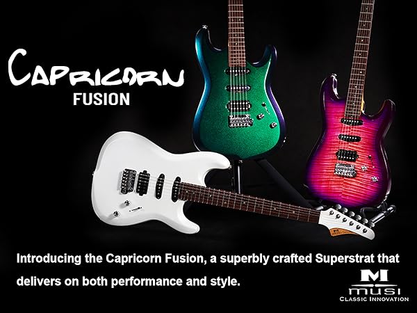 Get to Know the Musi Capricorn Fusion HSS Superstrat: Specs and Features