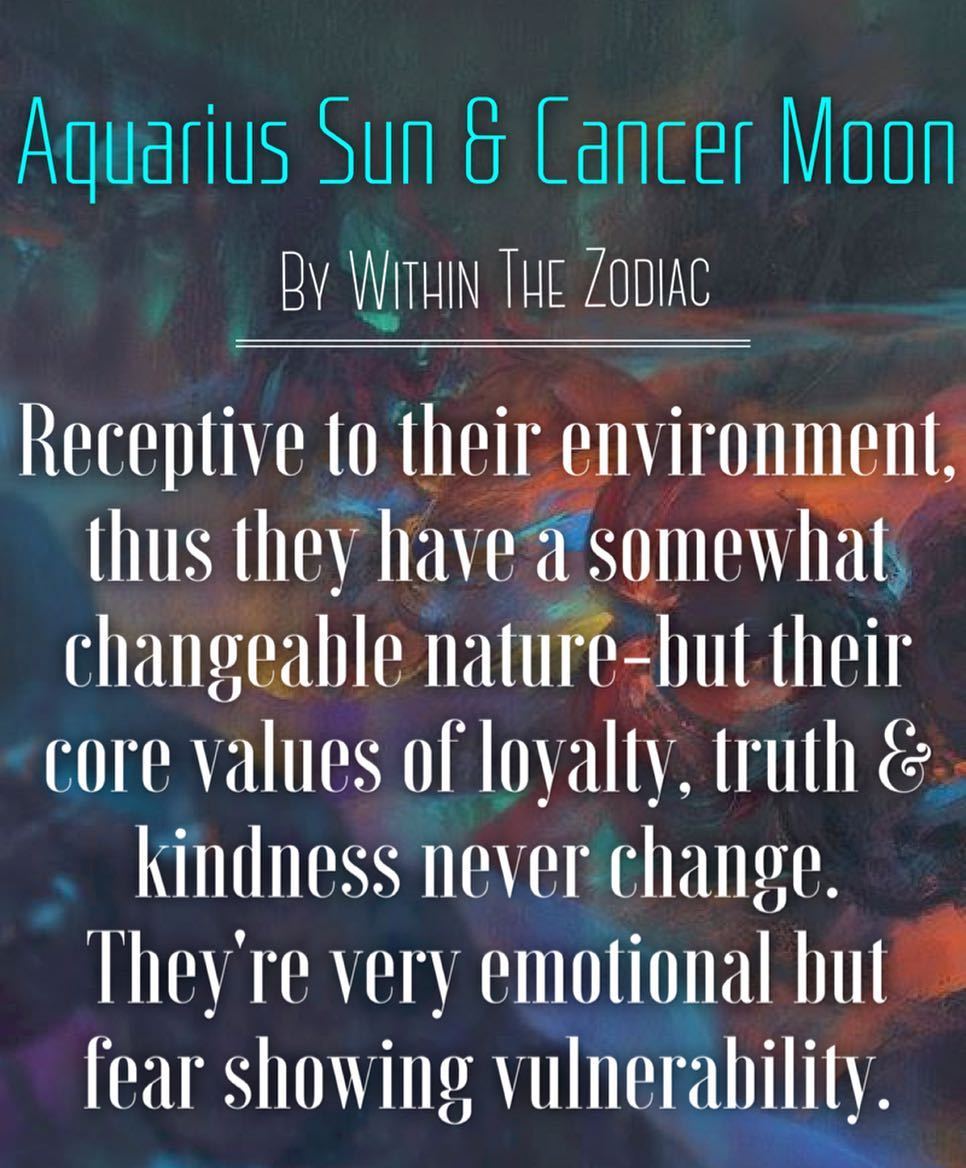 What Does It Mean to Have an Aquarius Sun and Cancer Moon?