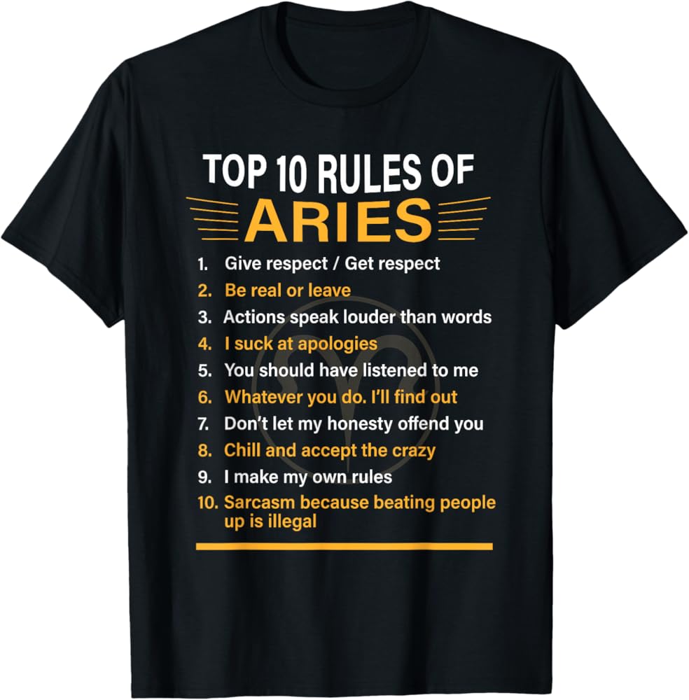 What are popular aries t shirt styles? Check this guide now!