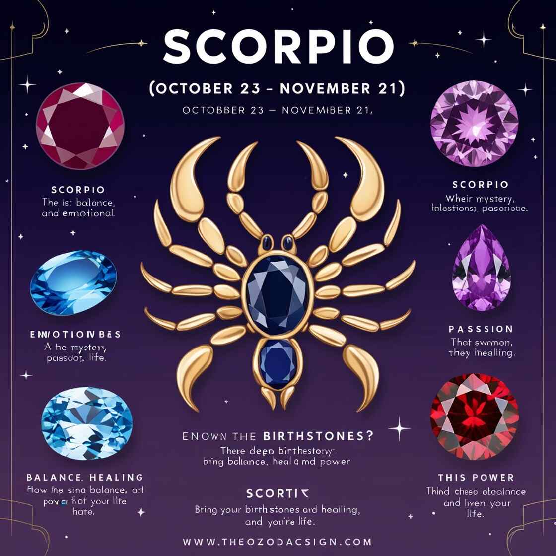 Scorpio Birthstone Color: Deep Dive into Mystical Hues.