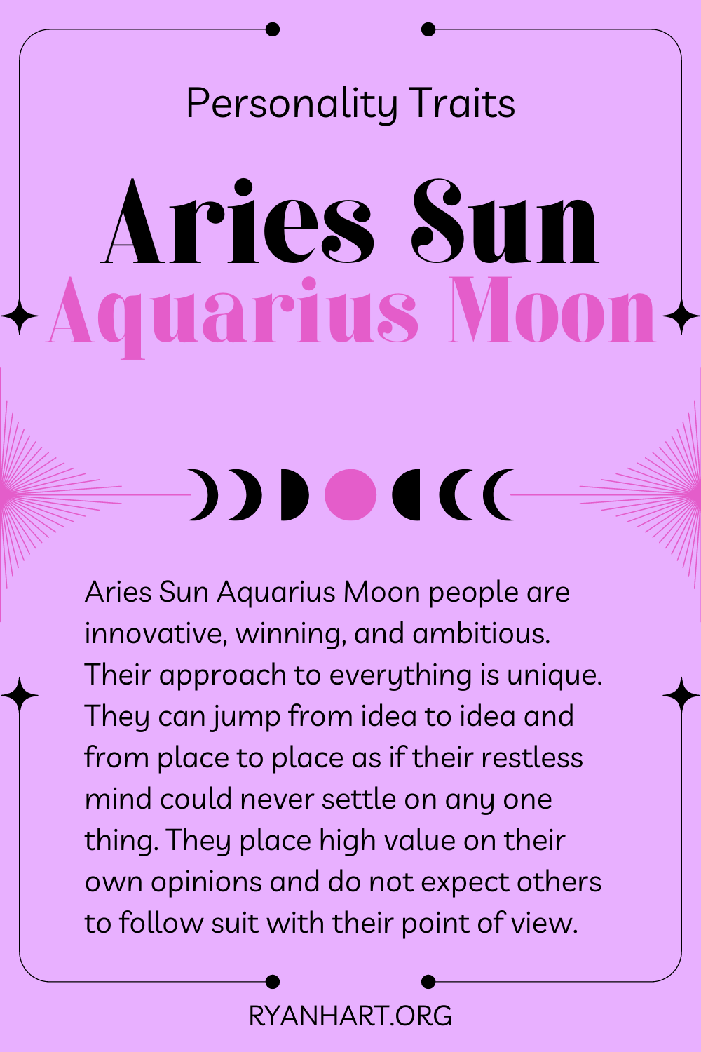 Aries Sun Aquarius Moon Man: Understanding this free spirit.